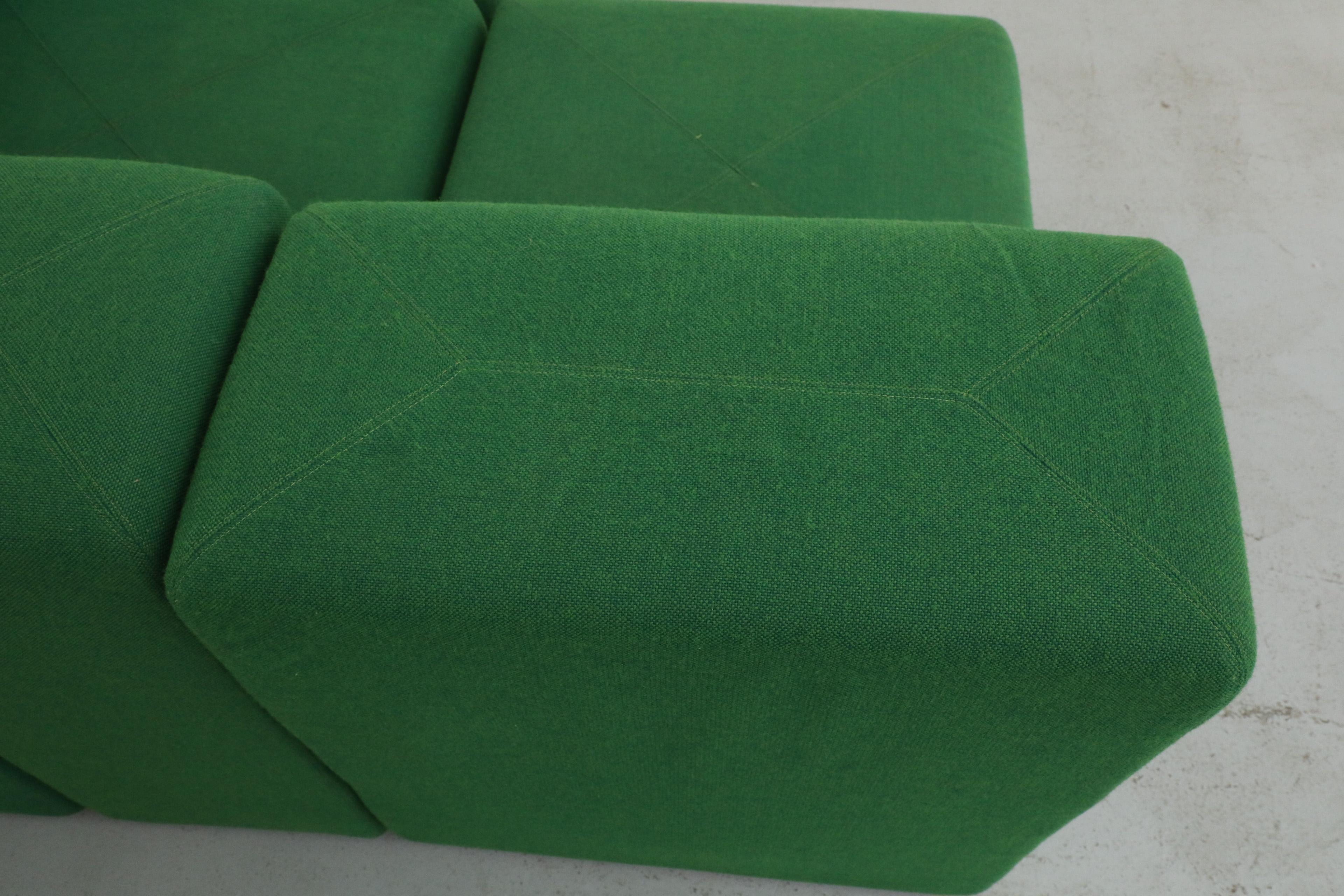 Canapé modulaire vert Sistema 61 de Giancarlo Piretti pour Castelli, 1970 en vente 9