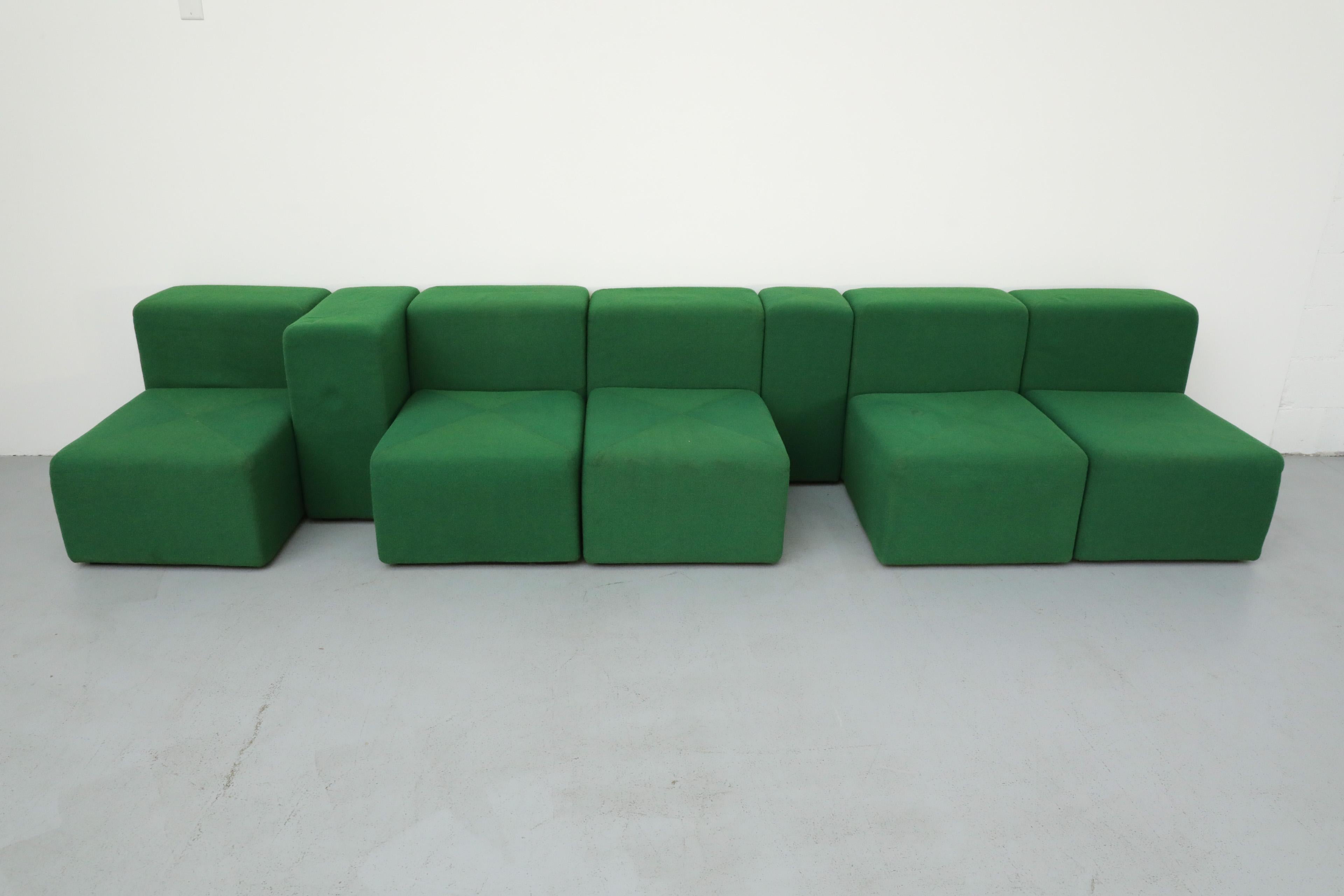 italien Canapé modulaire vert Sistema 61 de Giancarlo Piretti pour Castelli, 1970 en vente
