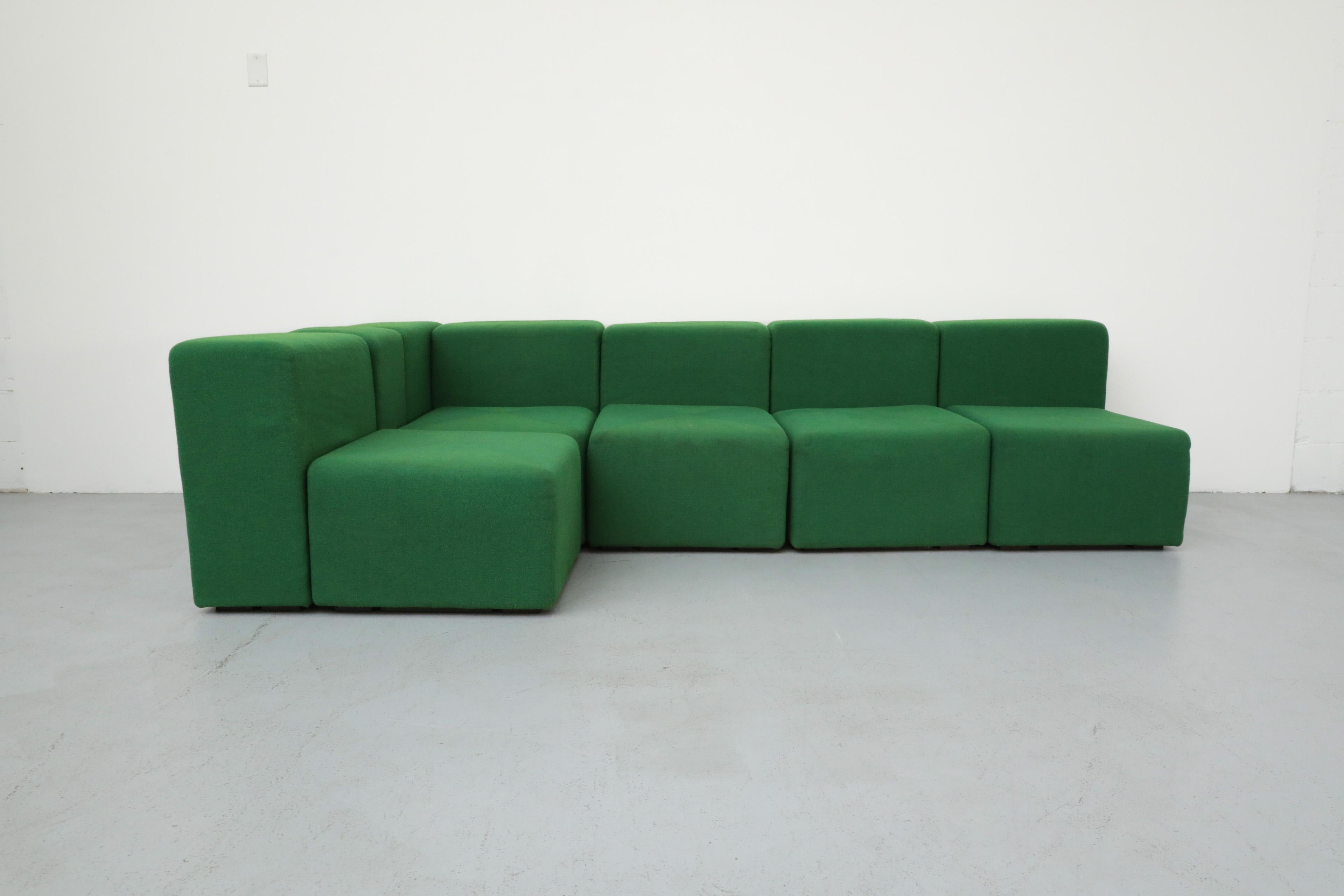 Fin du 20e siècle Canapé modulaire vert Sistema 61 de Giancarlo Piretti pour Castelli, 1970 en vente