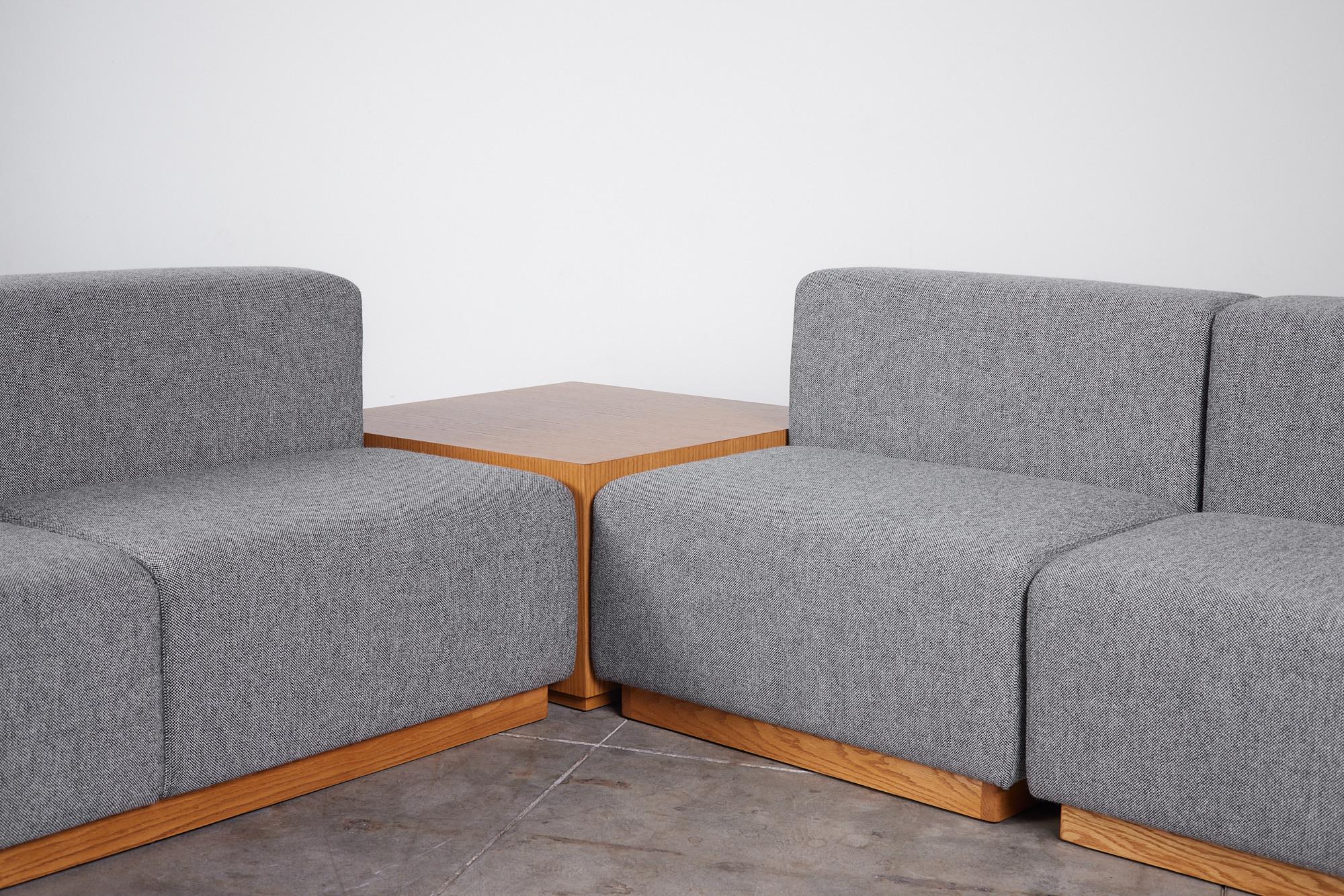 Giancarlo Piretti Style Modern Cubic Three Seater Sofa For Sale 4