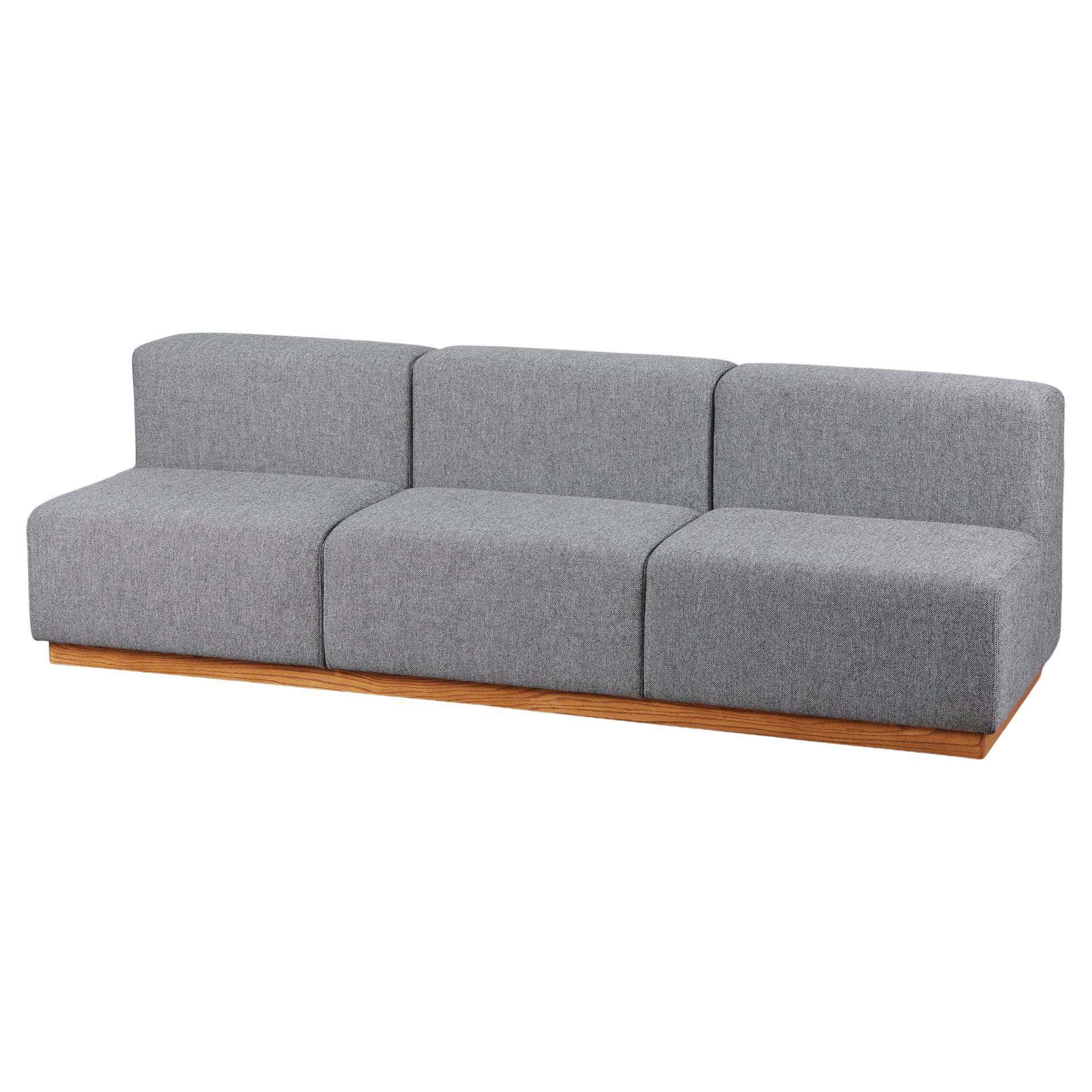 Giancarlo Piretti Style Modern Cubic Three Seater Sofa For Sale