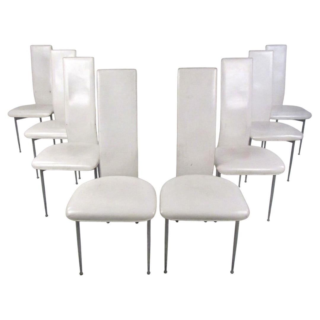 Giancarlo Vegni and Gianfranco Gualtierotti Set of 8 Chairs For Sale
