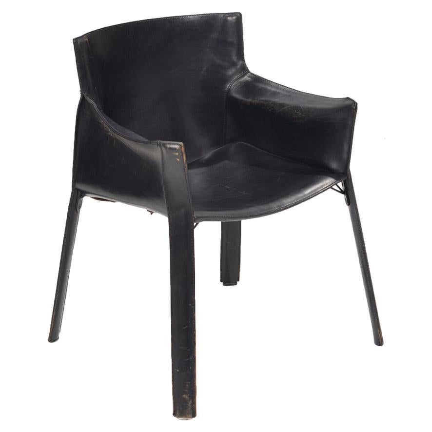 Giancarlo Vegni for Fasem 'P90' Leather Chair