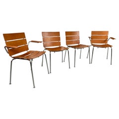 Giancarlo Vegni pour Fasem Chaises de salle à manger "Stripe