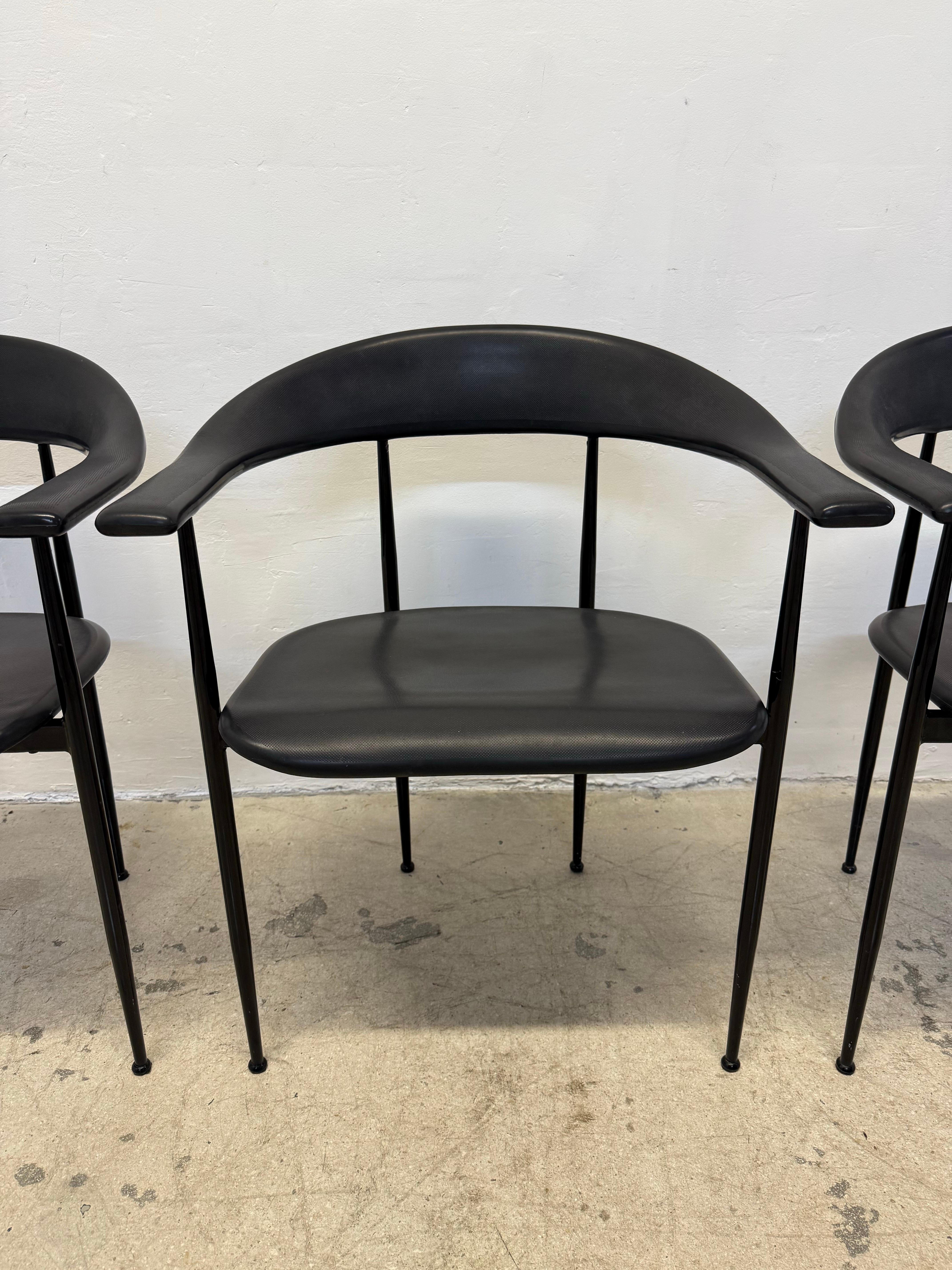 Chaises P40 de Giancarlo Vegni & Gianfranco Gualtierotti pour Fasem en vente 4