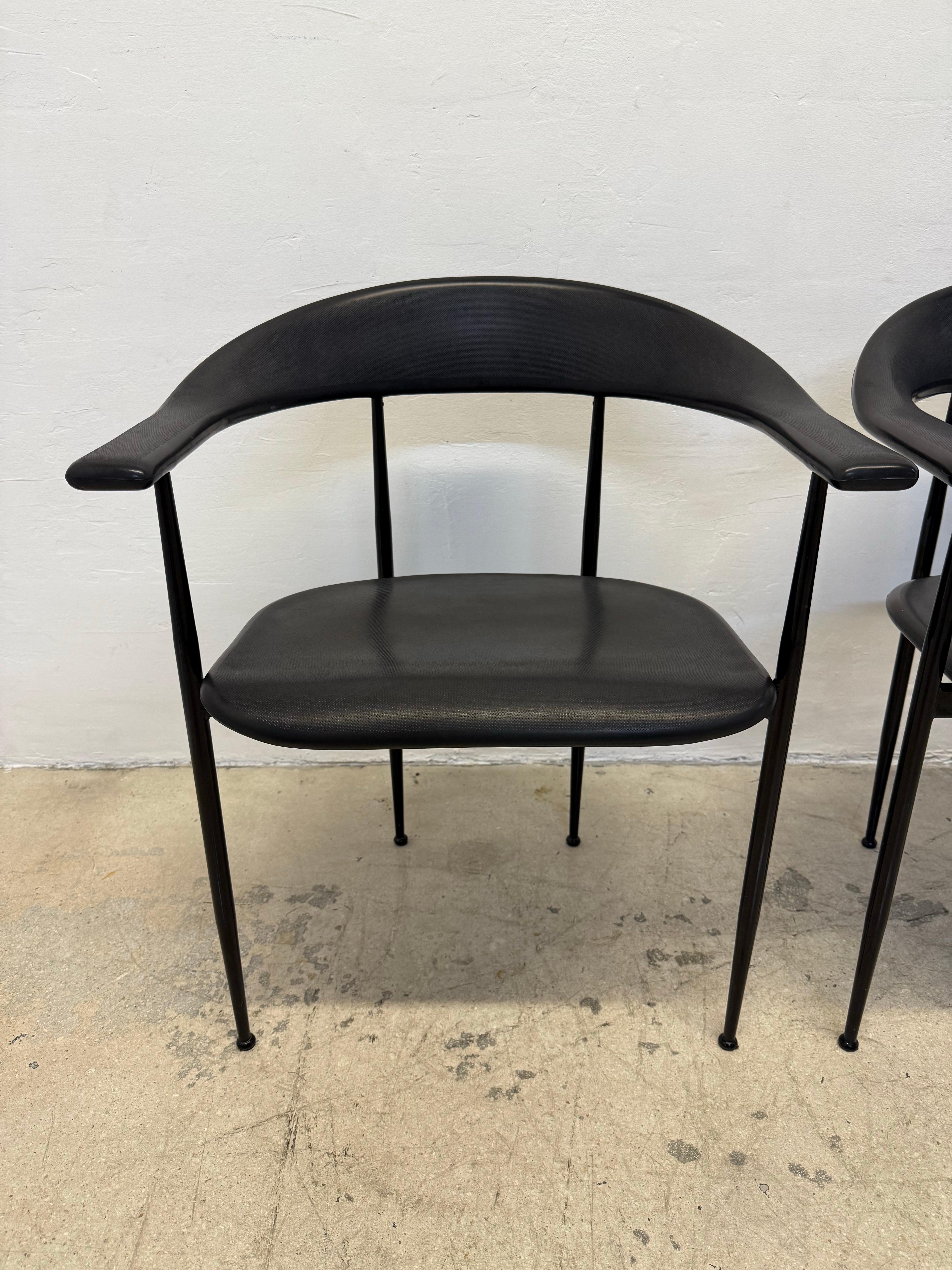 Chaises P40 de Giancarlo Vegni & Gianfranco Gualtierotti pour Fasem en vente 2