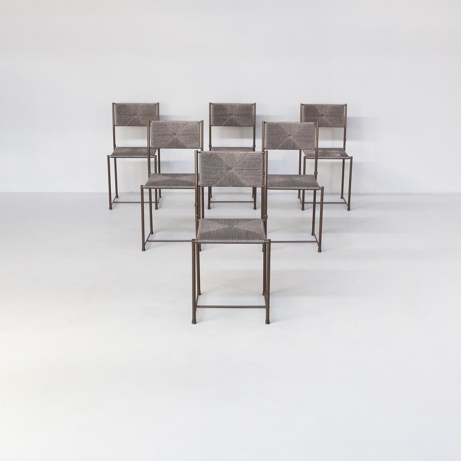 Mid-Century Modern Giandomenico Belotti ‘Paludis’ Dining Chair for Alias Set/6