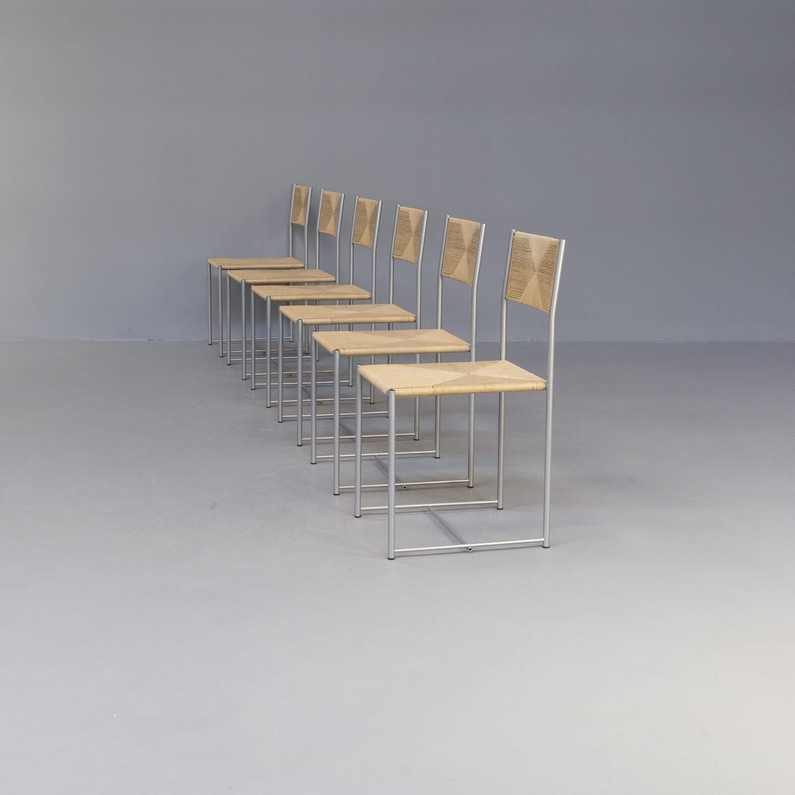 Mid-Century Modern Giandomenico Belotti ‘Paludis’ Dining Chair for Alias Set/6 For Sale