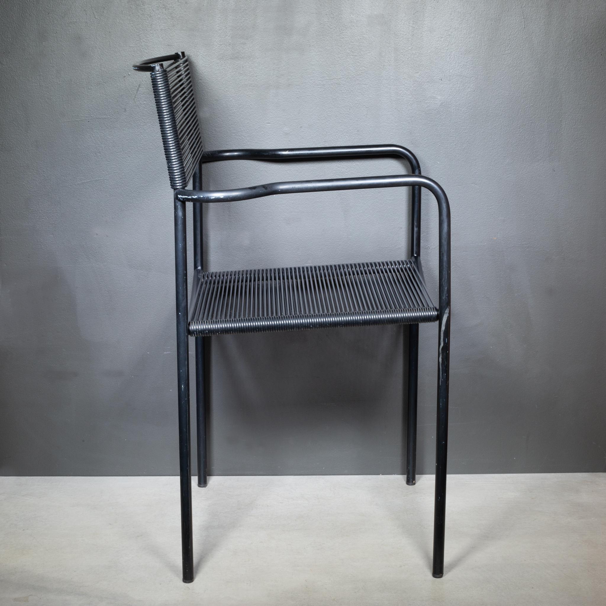 20th Century Giandomenico Belotti Spaghetti Armchairs c.1980-Set of 8 For Sale