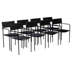 Giandomenico Belotti Spaghetti Armchairs c.1980-Set of 8