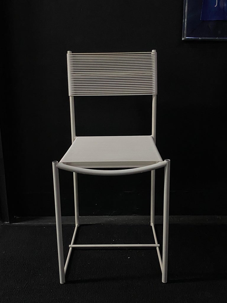 Post-Modern Giandomenico Belotti White Spaghetti Chair for Alias Italy, 1980s For Sale