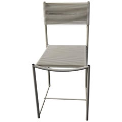 Vintage Giandomenico Belotti White Spaghetti Chair for Alias Italy, 1980s