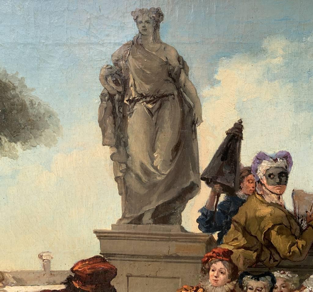 Seguace di Giambattista Tiepolo - Pittura di figura del XVIII secolo - Minuetto 4