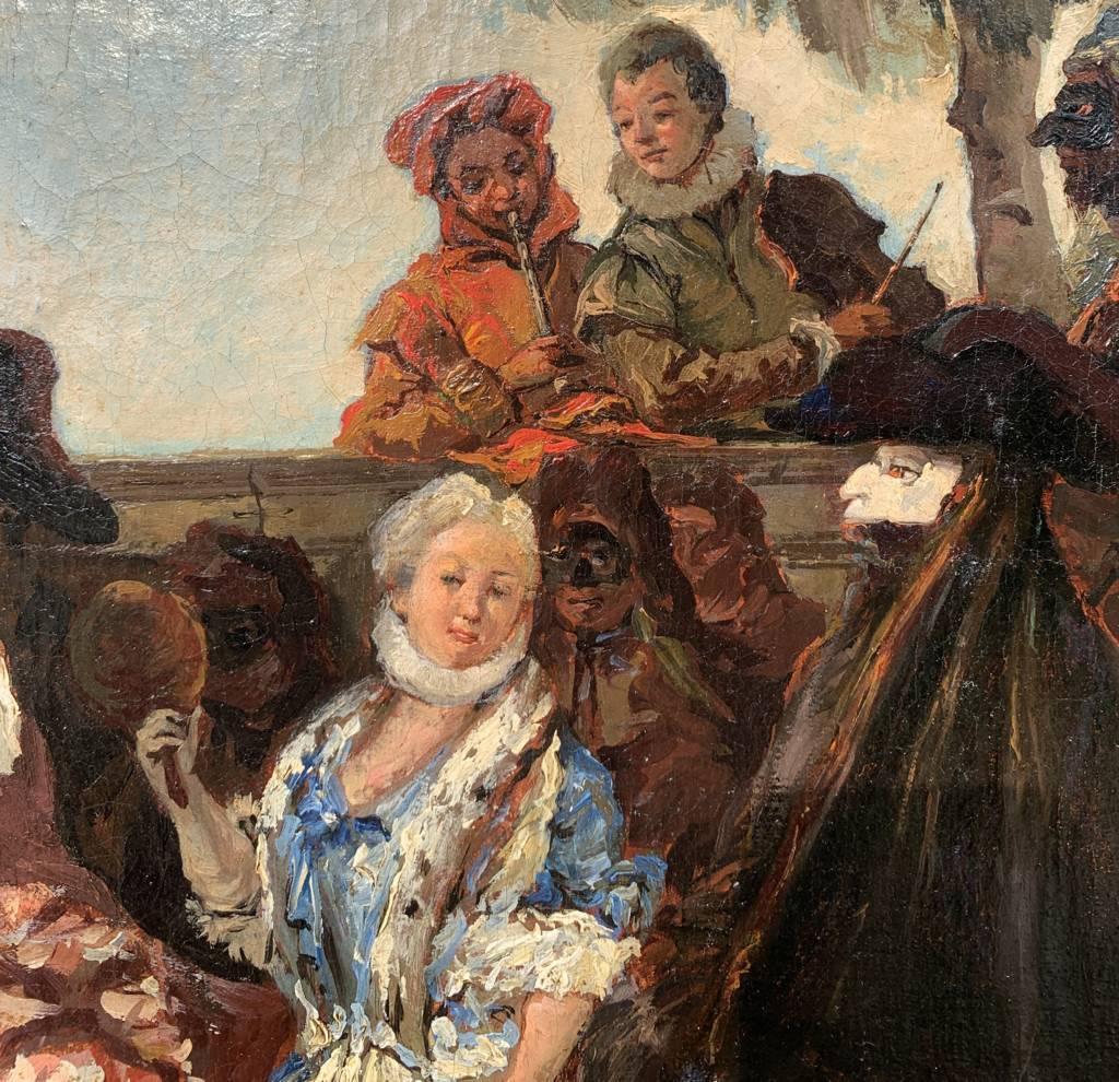 Seguace di Giambattista Tiepolo - Pittura di figura del XVIII secolo - Minuetto 6