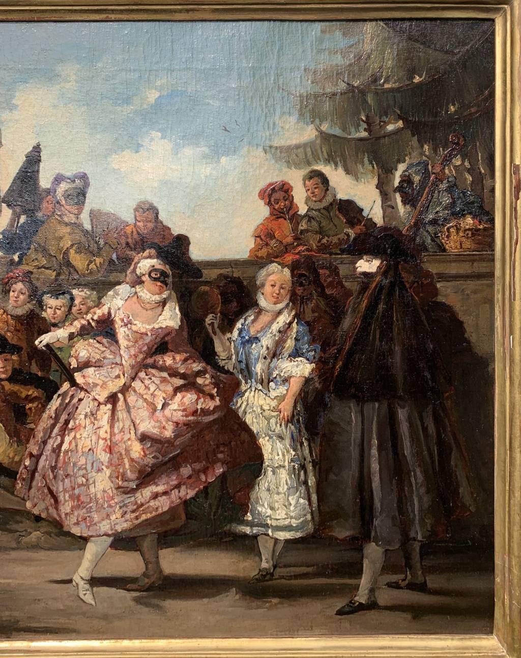 Seguace di Giambattista Tiepolo - Pittura di figura del XVIII secolo - Minuetto 1
