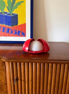 Gianemilio Piero and Anna Monti, Lampira red sconce, Fontana Arte Italy, 1970