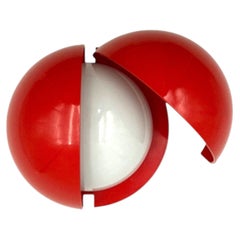 Gianemilio Piero and Anna Monti, Lampira red sconce, Fontana Arte Italy, 1970