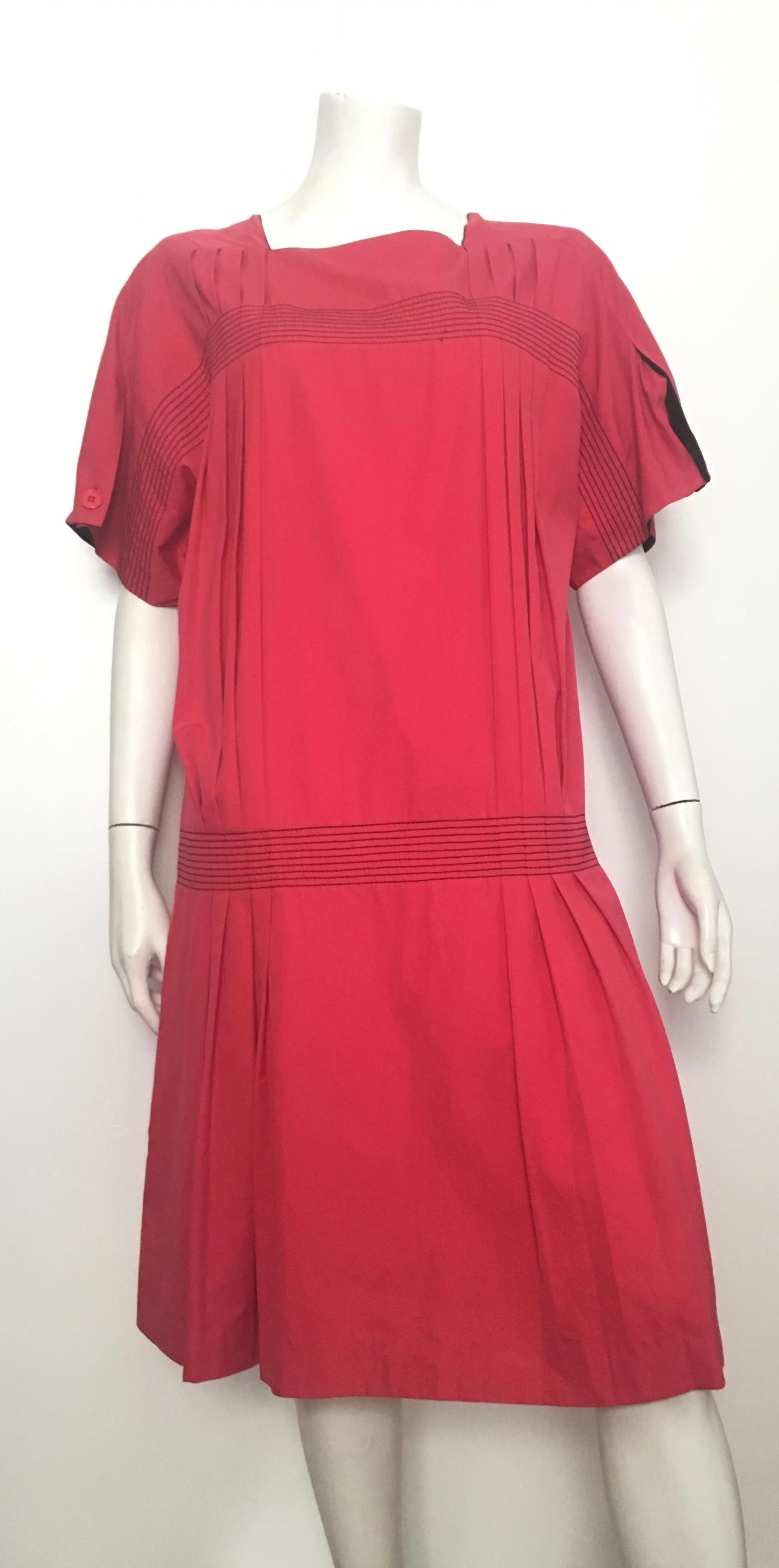 Gianfranco Ferre 1980s Cotton Loose Cut Dress Size 6 / 8. For Sale 5