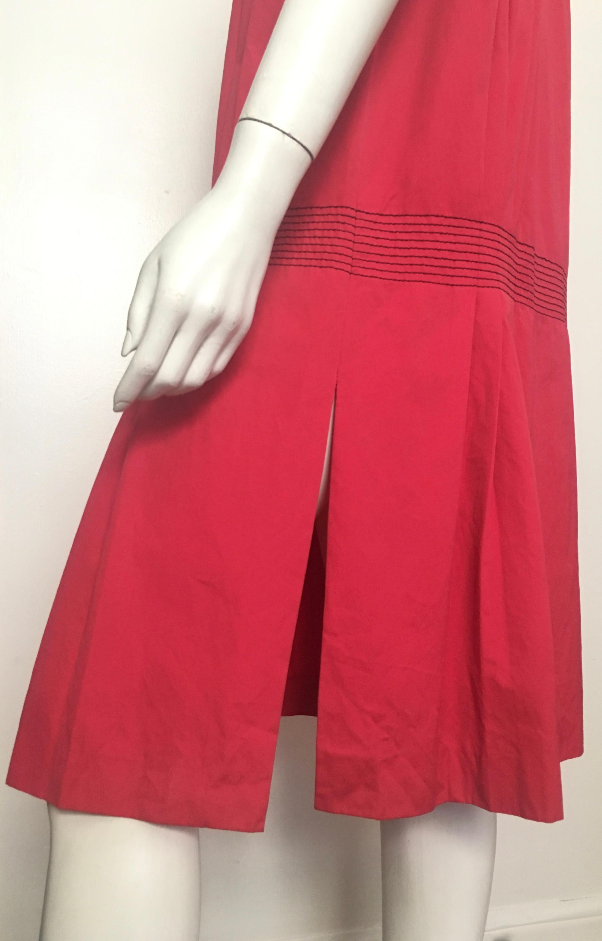 Gianfranco Ferre 1980s Cotton Loose Cut Dress Size 6 / 8. For Sale 9