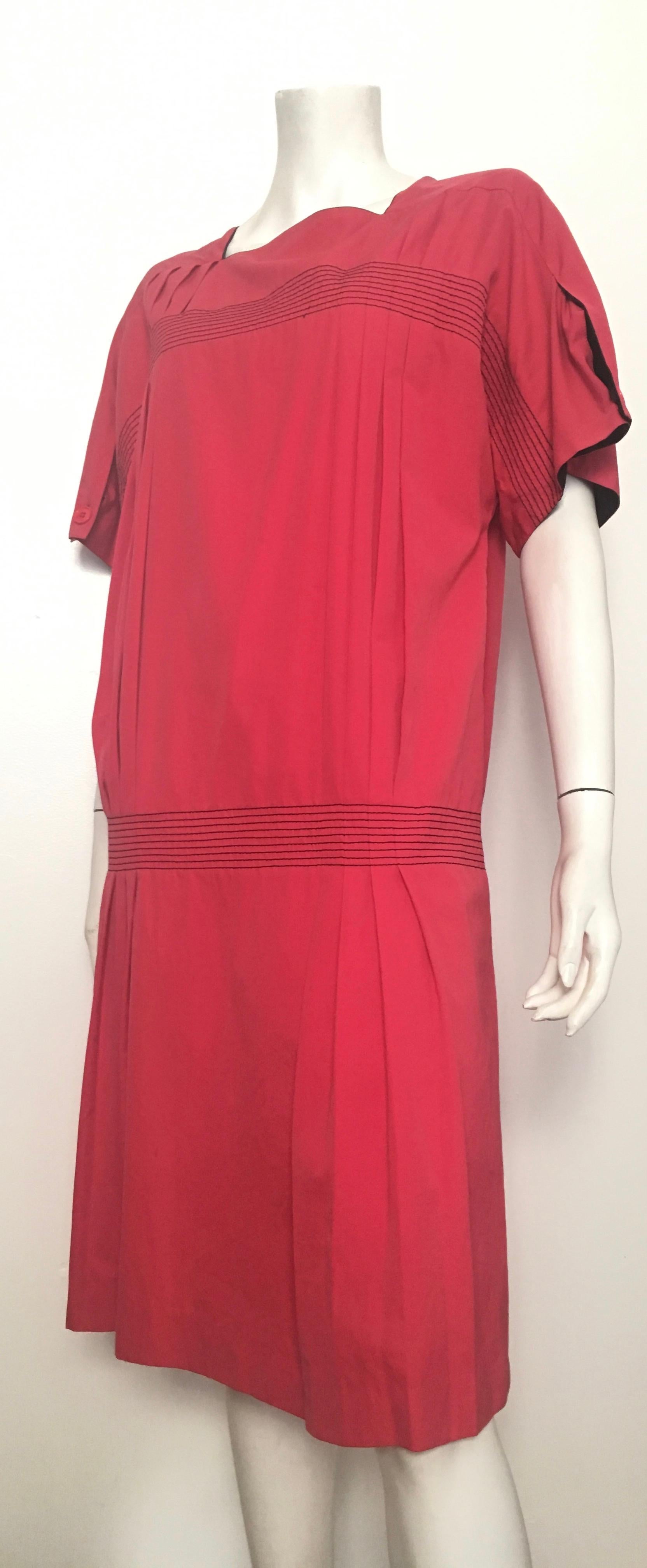 Gianfranco Ferre 1980s Cotton Loose Cut Dress Size 6 / 8. For Sale 10