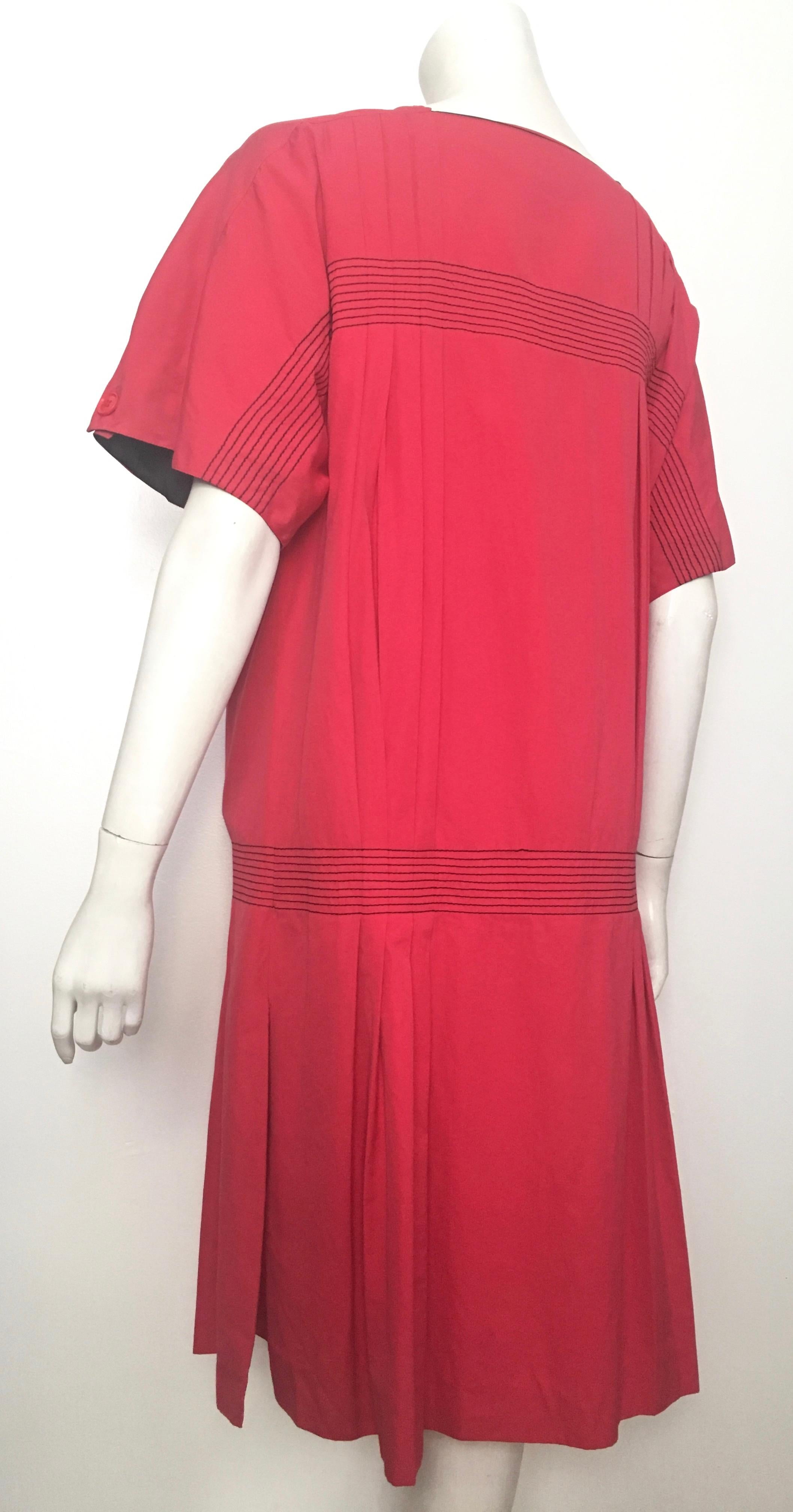 Gianfranco Ferre 1980s Cotton Loose Cut Dress Size 6 / 8. For Sale 3