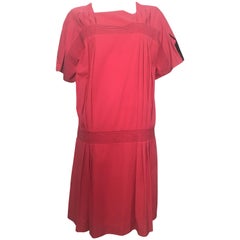 Vintage Gianfranco Ferre 1980s Cotton Loose Cut Dress Size 6 / 8.