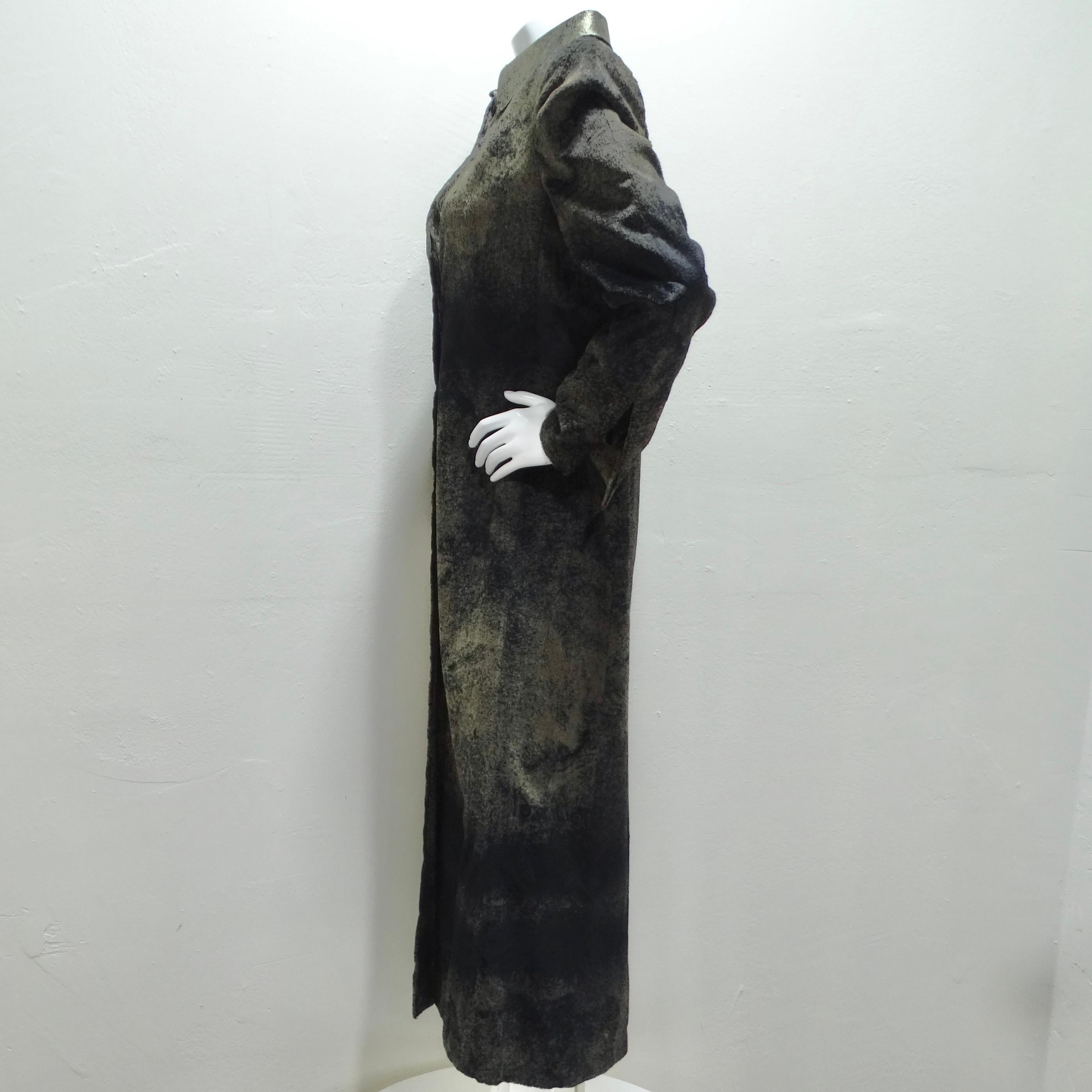 Gianfranco Ferre 1980s Silk Velour Duster Jacket 1