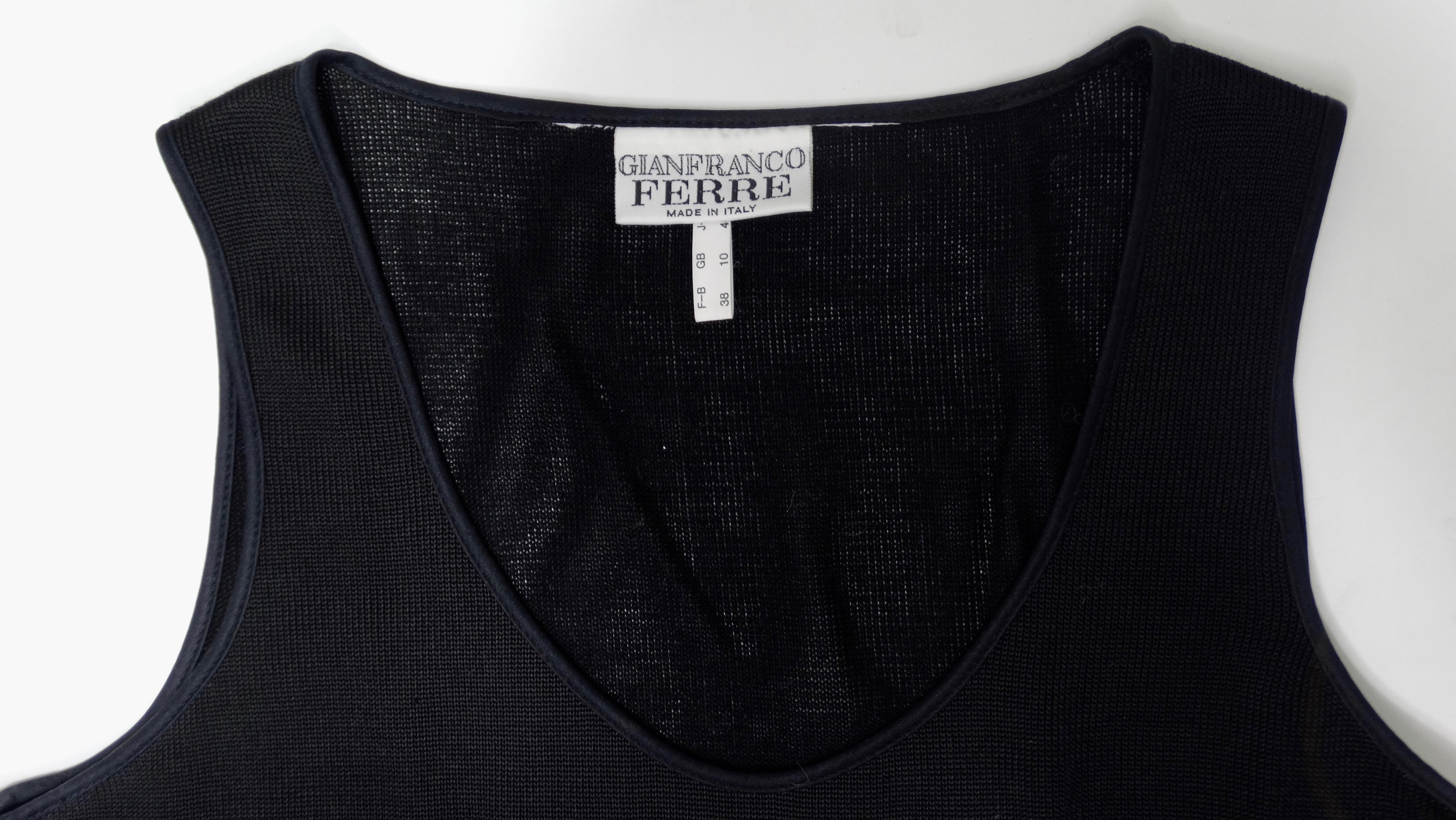 Gianfranco Ferre 1990s Embellished Bodysuit  For Sale 1