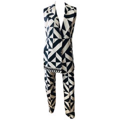 Gianfranco Ferre 2 PC Silk Jacket and Pant Set