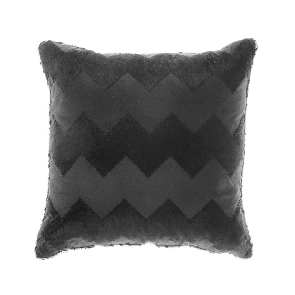 Gianfranco Ferré Alameda Pillow in Black Velvet For Sale