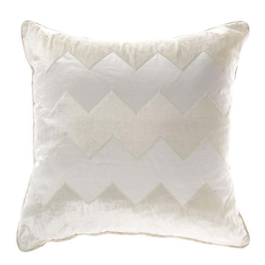 Gianfranco Ferré Alameda Pillow in White Velvet For Sale