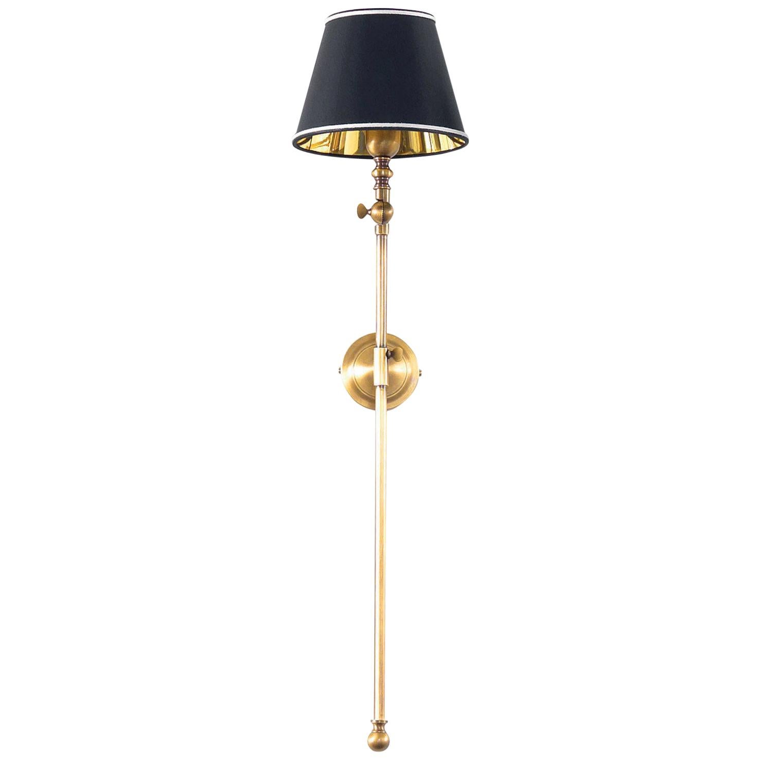 Gianfranco Ferré Home Amy Wall Lamp in Brass and Iron with Gold Finish For Sale
