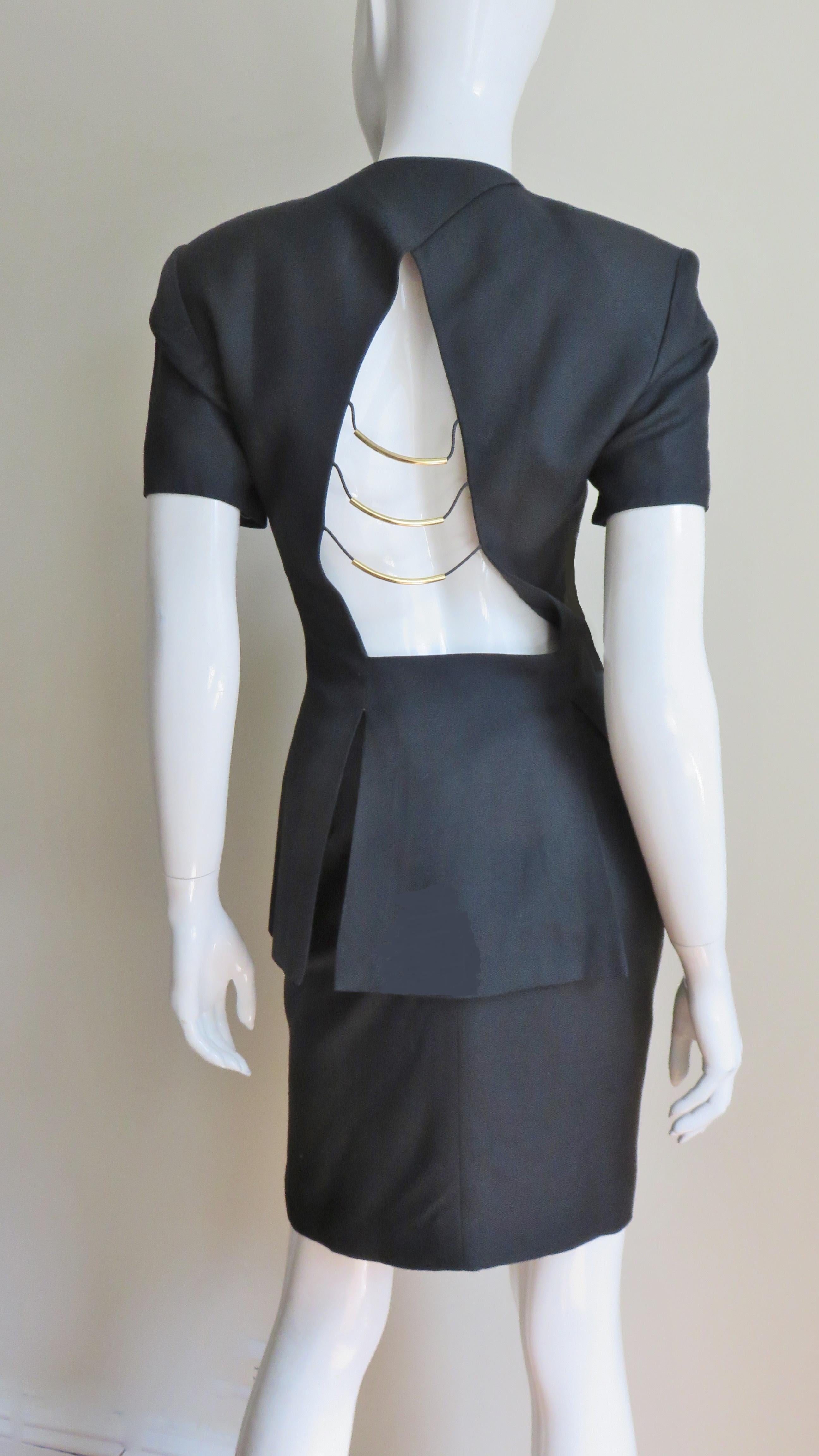 Gianfranco Ferre Skirt Suit with Cut out Jacket 4