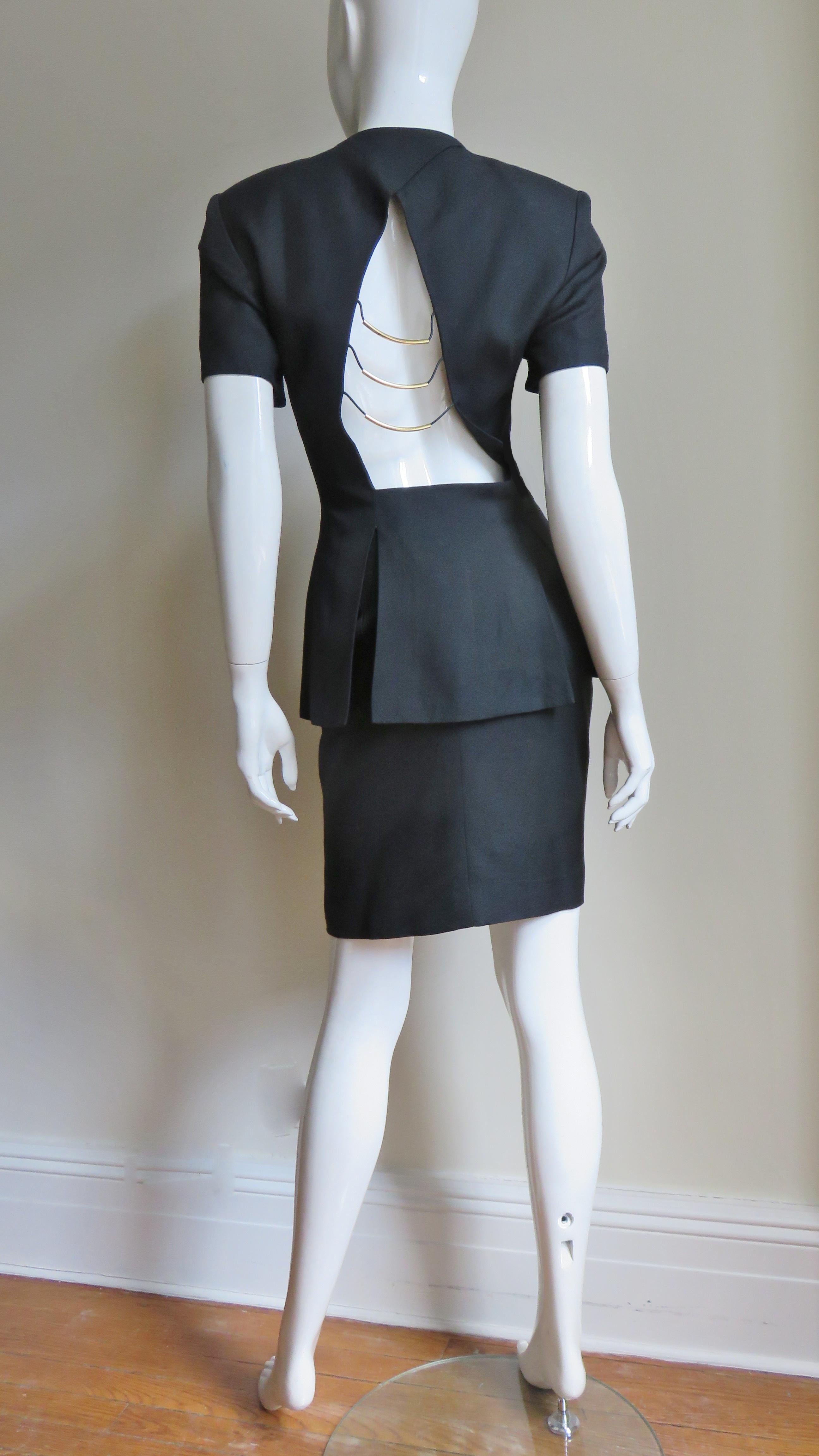 Gianfranco Ferre Skirt Suit with Cut out Jacket 8