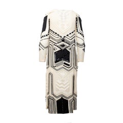 Gianfranco Ferré Beaded Long Sleeve Sheath Dress