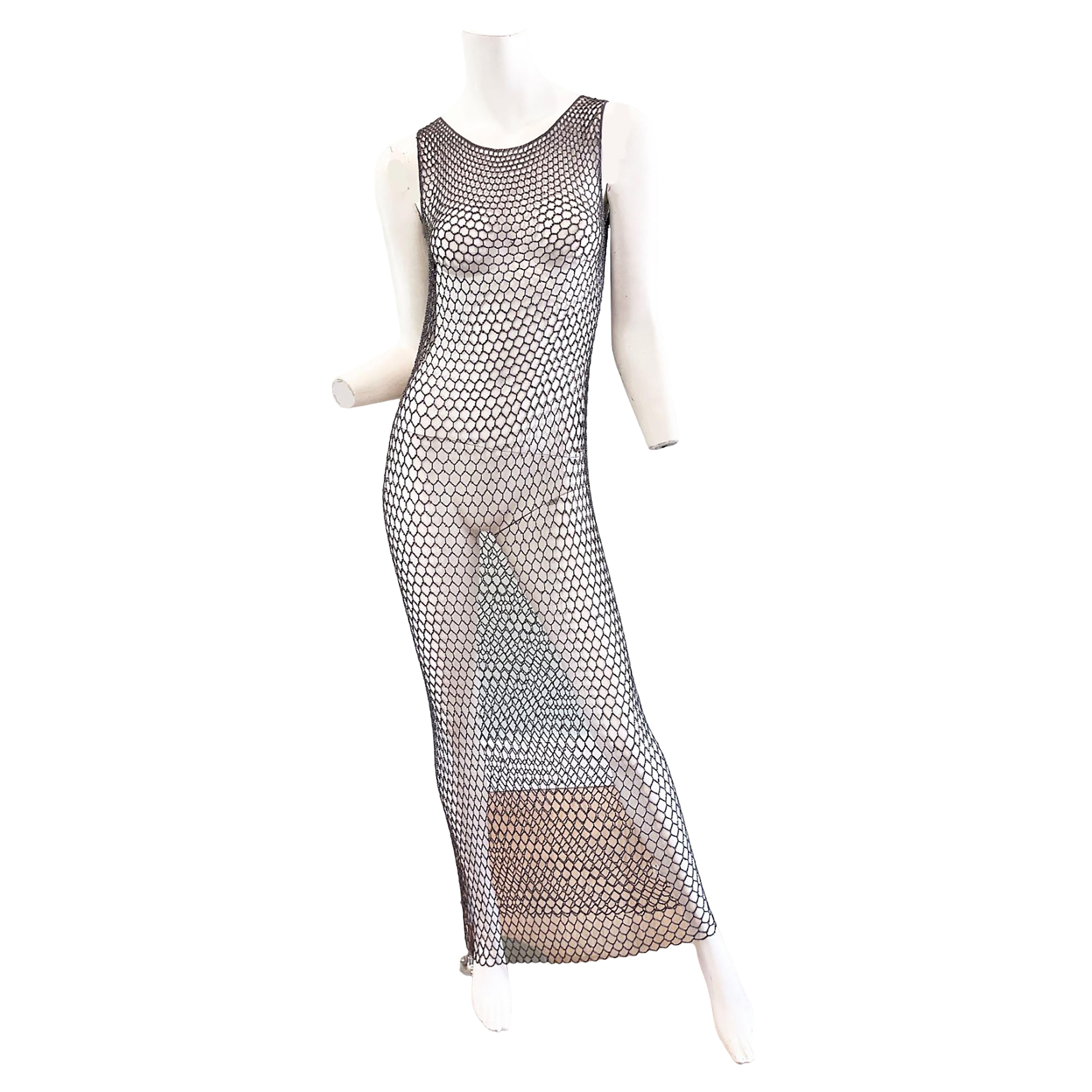 Gianfranco Ferre beaded sleeveless dress For Sale