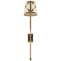 Gianfranco Ferré Home Large Betty Wall Lamp in Brass and Iron with Gold Finish
