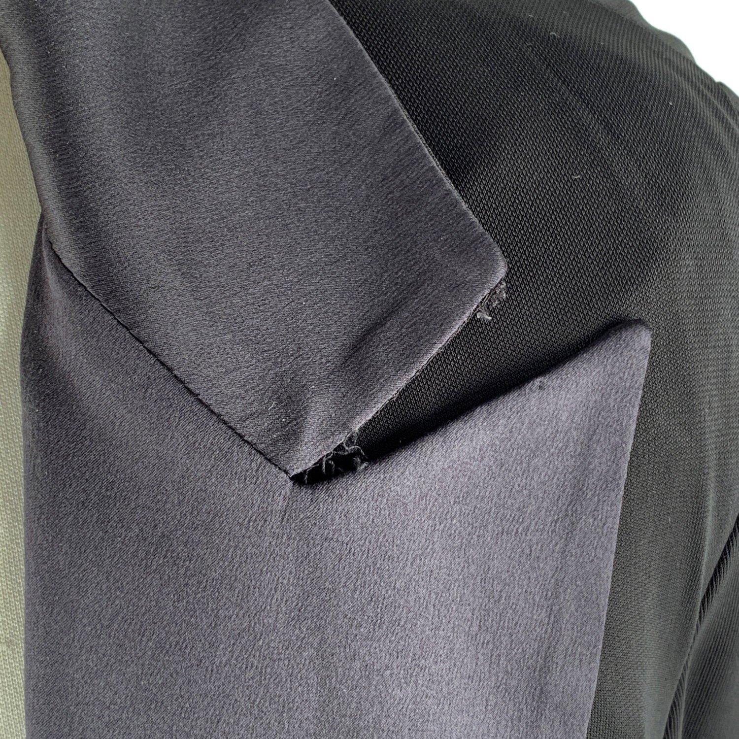 Gianfranco Ferré Black Blazer Jacket with Silk Trim Size 44 2