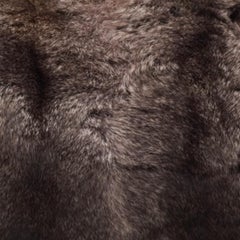 Gianfranco Ferre Black/Green Rabbit Fur, Croc and Leather Zip Hobo