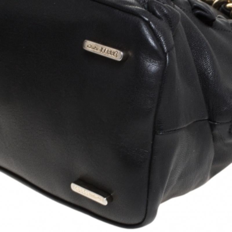 Gianfranco Ferre Black Leather Satchel en vente 3