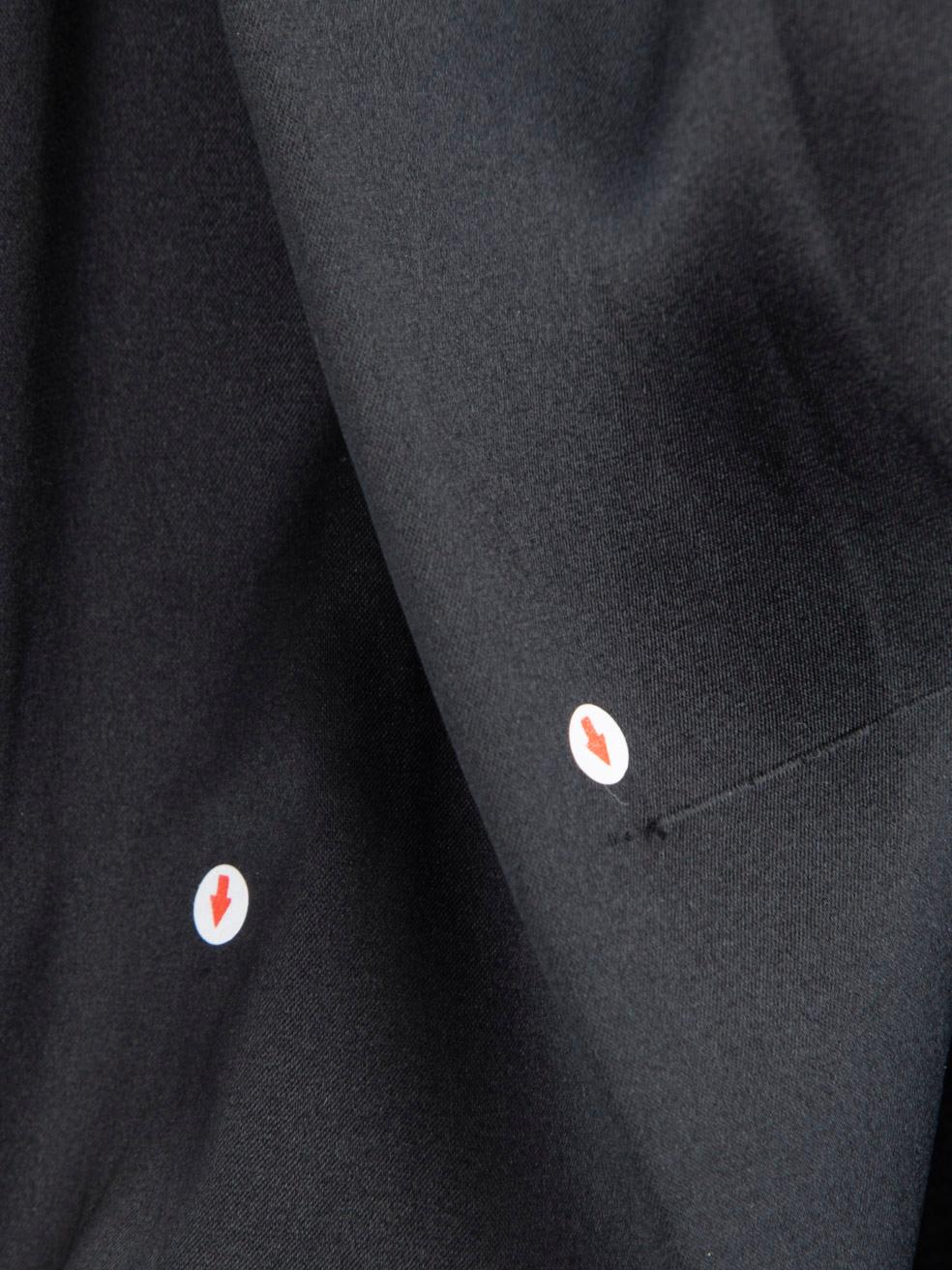 Gianfranco Ferré Schwarzes langärmeliges Seidenkleid Größe XS im Angebot 3