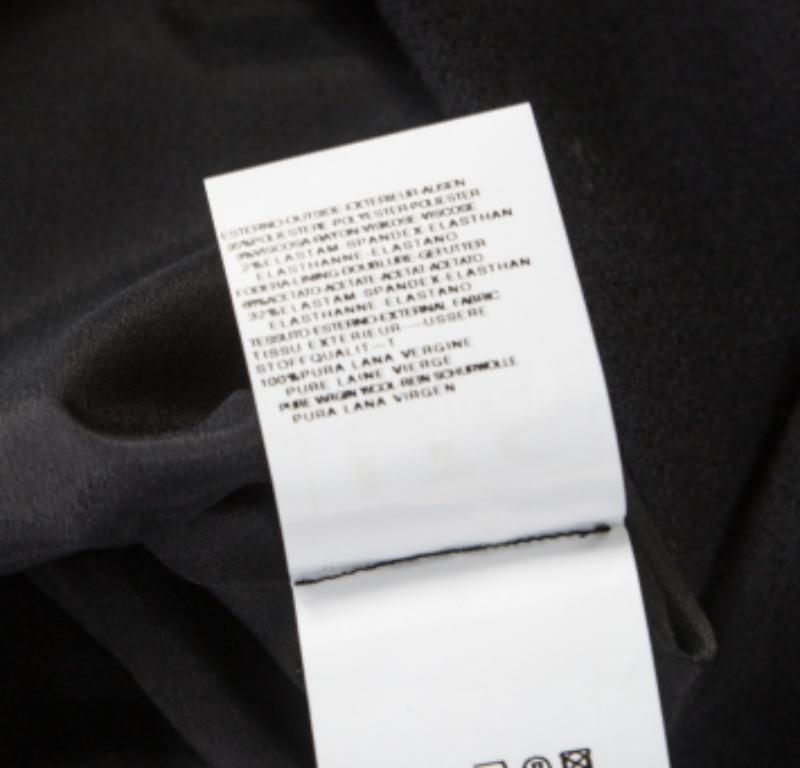 Gianfranco Ferre Schwarzes Kleid aus Wolle mit Paillettenverzierung M Damen im Angebot