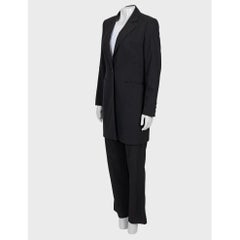Gianfranco Ferre Black Striped Wool Suit Sz.42/L