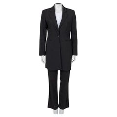 Gianfranco Ferre Black Striped Wool Suit Sz.42/L