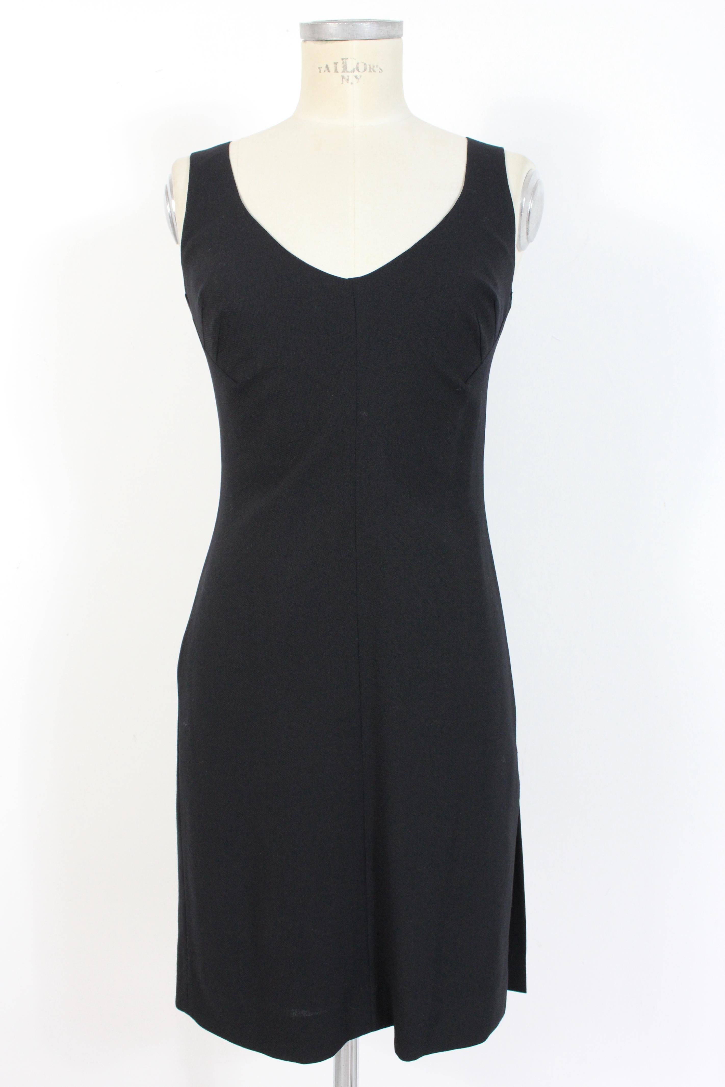Gianfranco Ferre Black Wool Evening Suit Dress 1