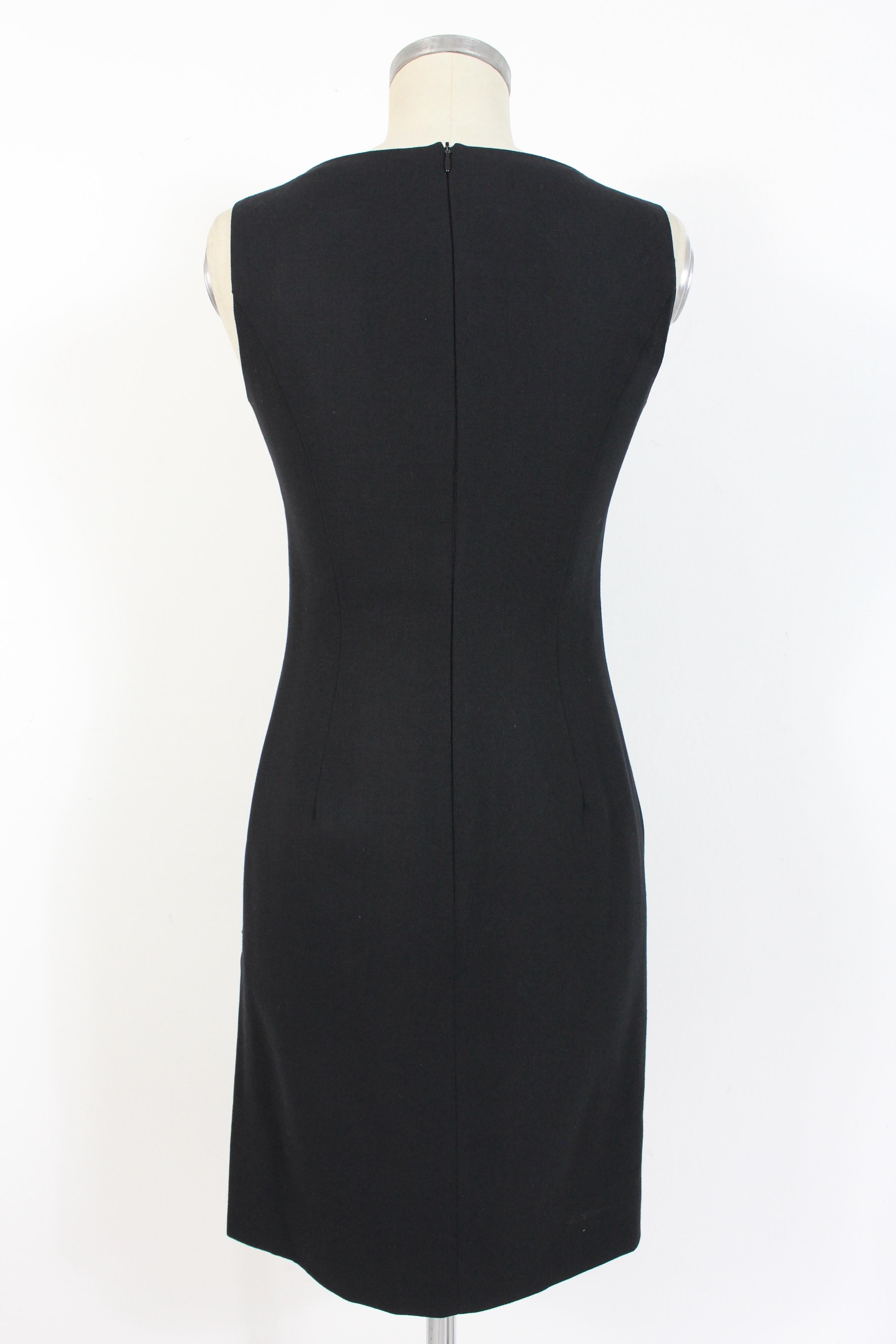 Gianfranco Ferre Black Wool Evening Suit Dress 3