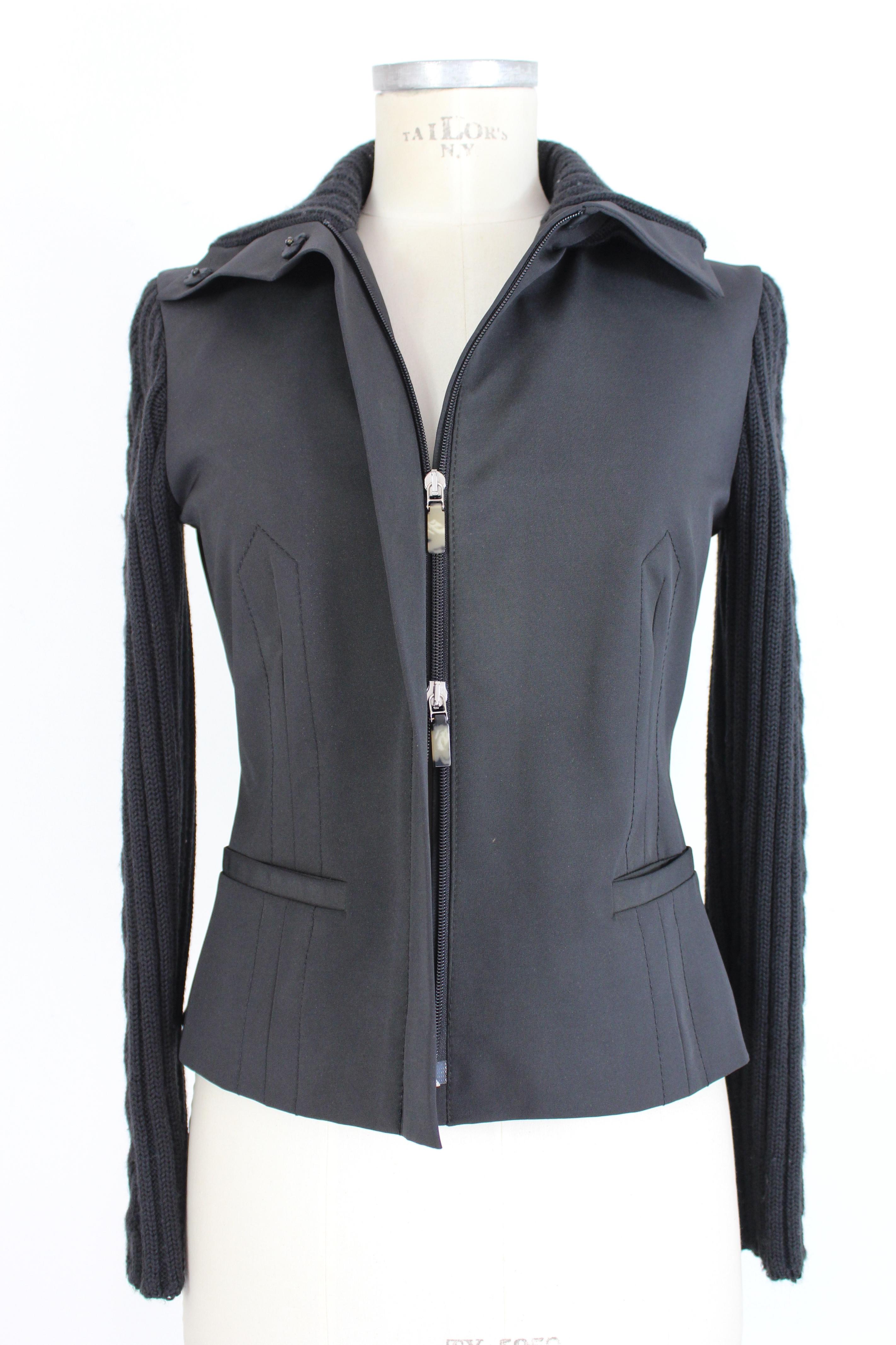 Gianfranco Ferre Black Wool Suit Skirt 3
