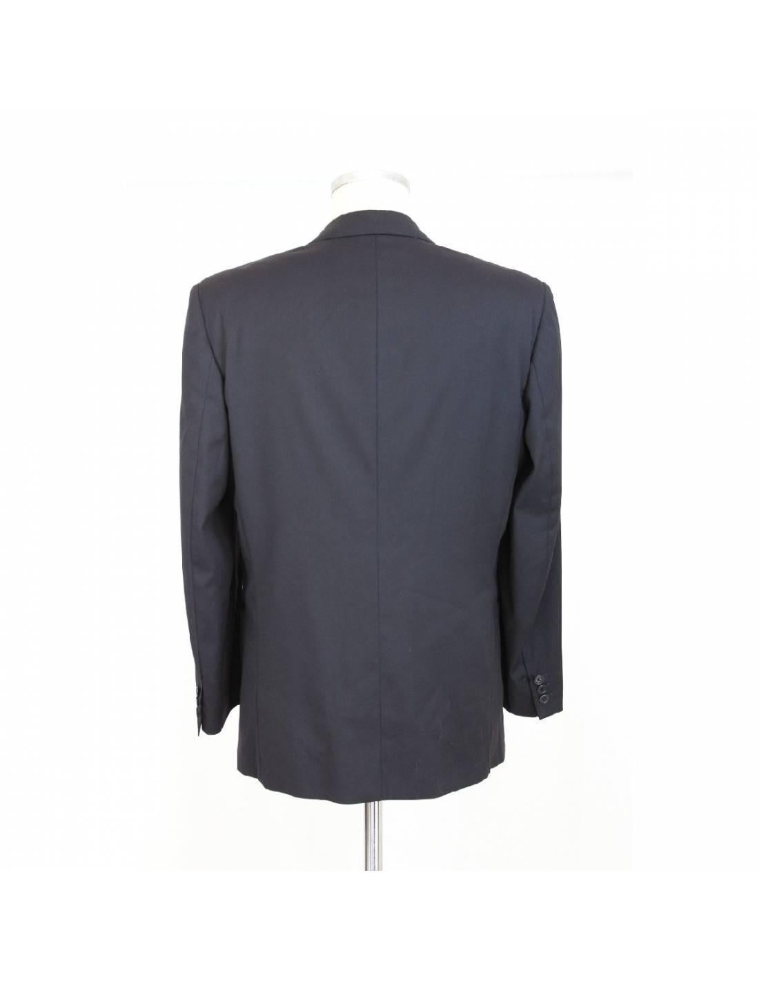 Gray Gianfranco Ferre Blue Wool Classic Jacket
