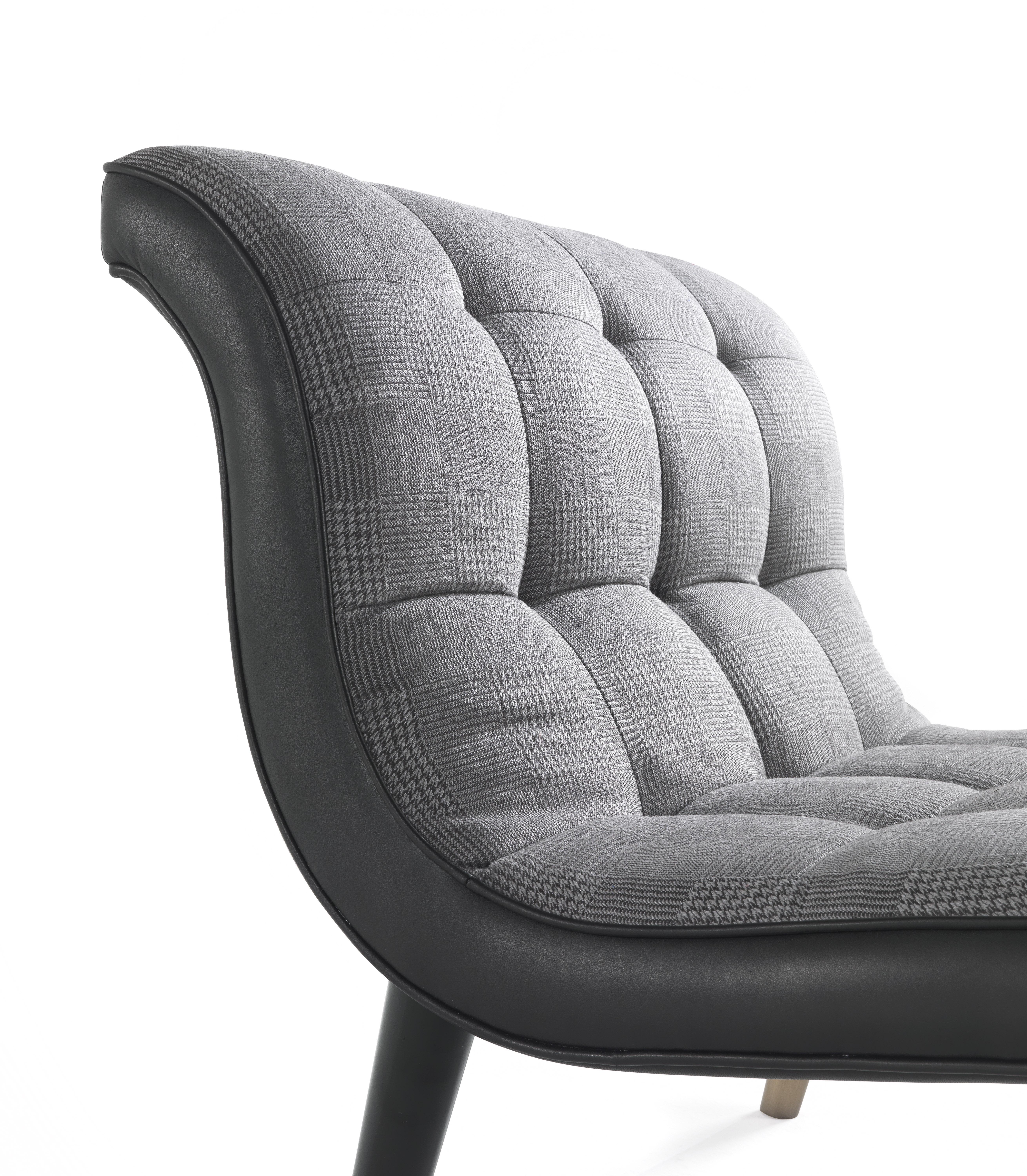 Modern 21st Century Bonnie_2 Armchair in Fabric and Leather by Gianfranco Ferré Home For Sale
