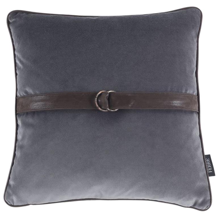 Gianfranco Ferré Brooklyn Pillow in Dark Brown For Sale